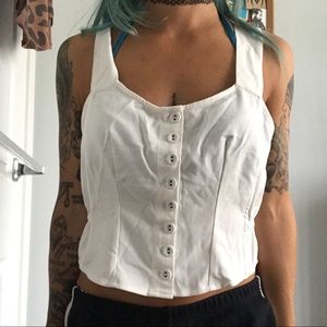 💙2 for $15💙Free People White Crop Top